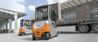 Outdoor electric front forklift truck