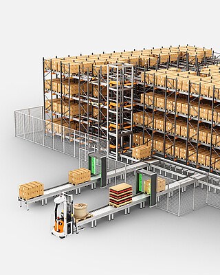 Functions of the 2D pallet shuttle system